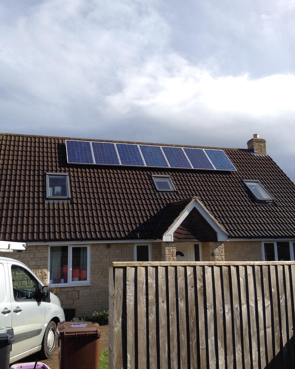 solar panels on roof of house. NBG Digital Home. Electric Vehicle chargers, Solar and Heat Pumps, General Electrical Services in the South West.