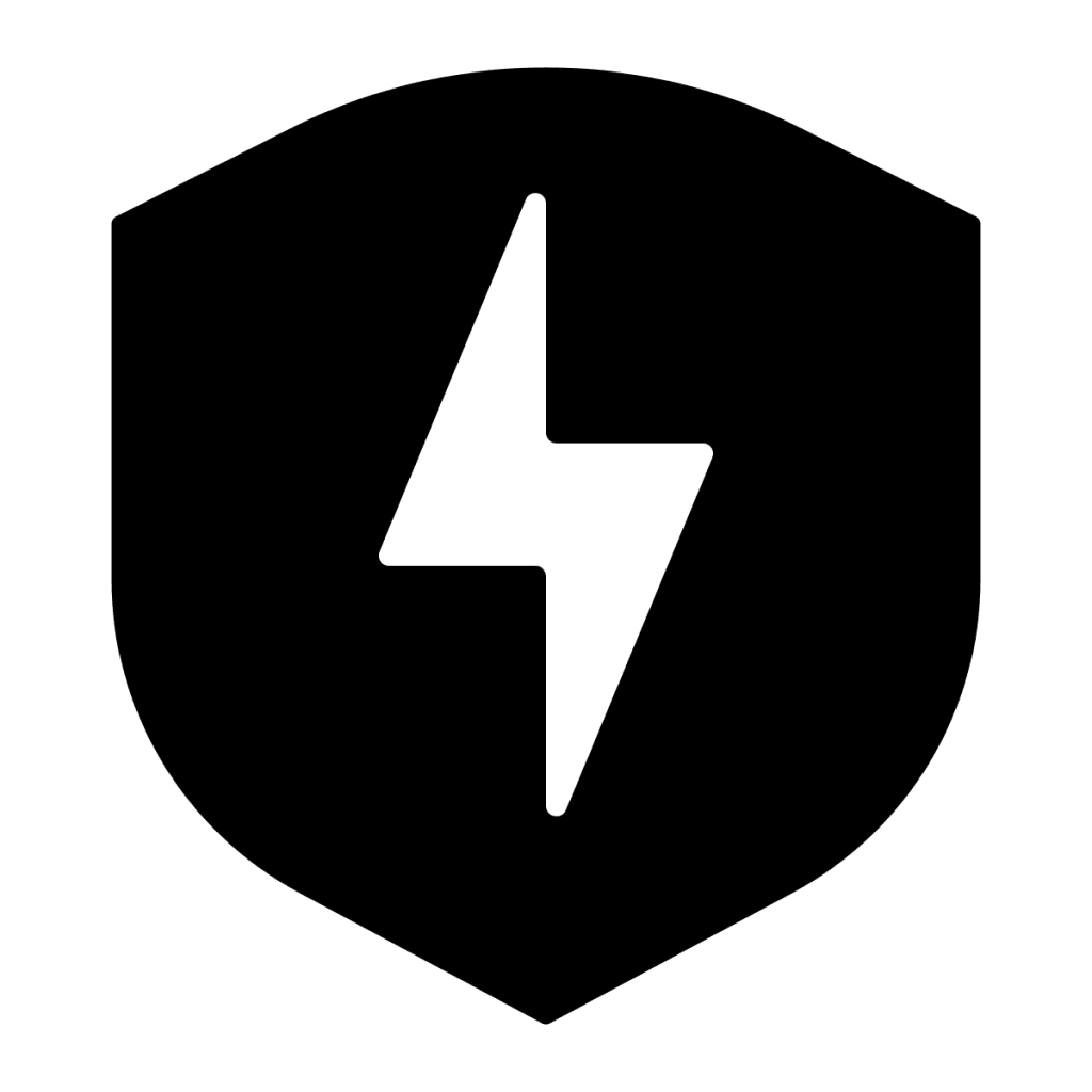 security shield icon.